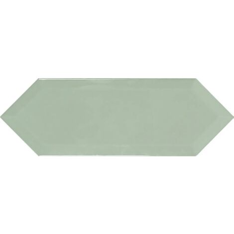 Carrelage hexagonal Plato vert Brillant 10x30 cm