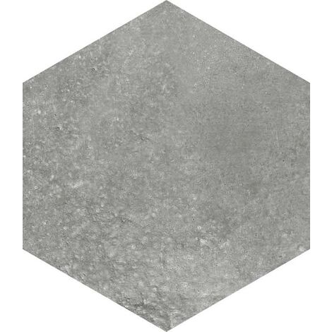 Carrelage hexagonal tomette anthracite vieillie 23x26.6cm RIFT Grafito - 0.504m²
