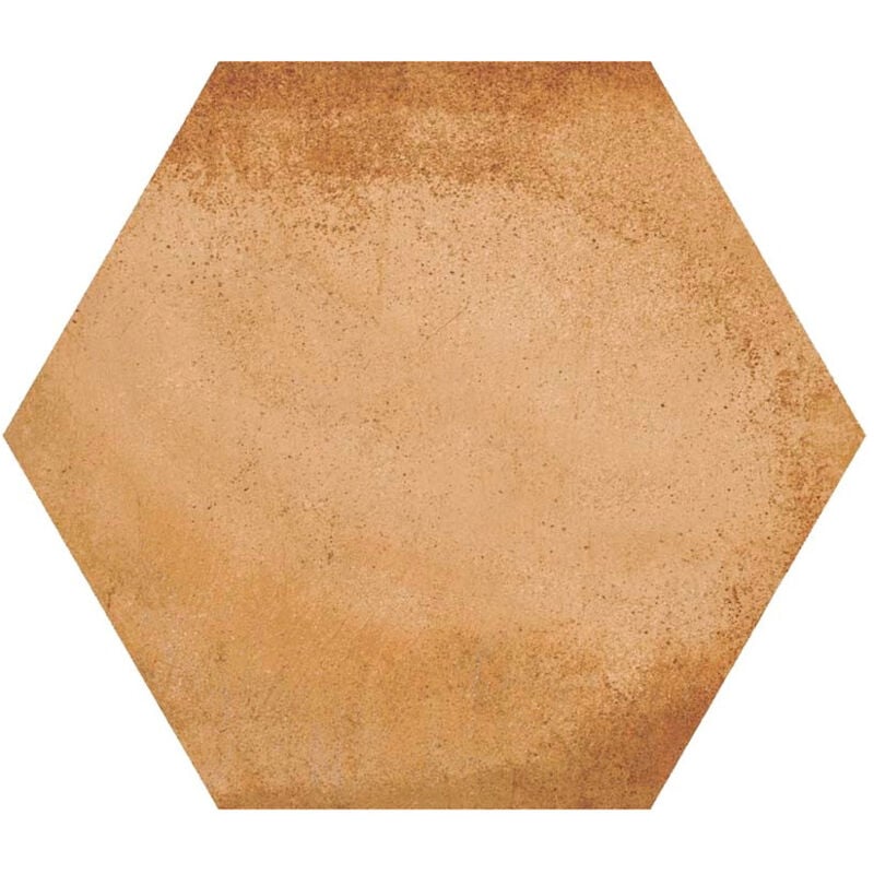 Carrelage grès cérame effet chaux hexagone laverton hexagono bampton et benenden Hexagone 26,6x23 cm Terre Cuite - Mat - boîte de 0.50 m2 - Gioia Mat