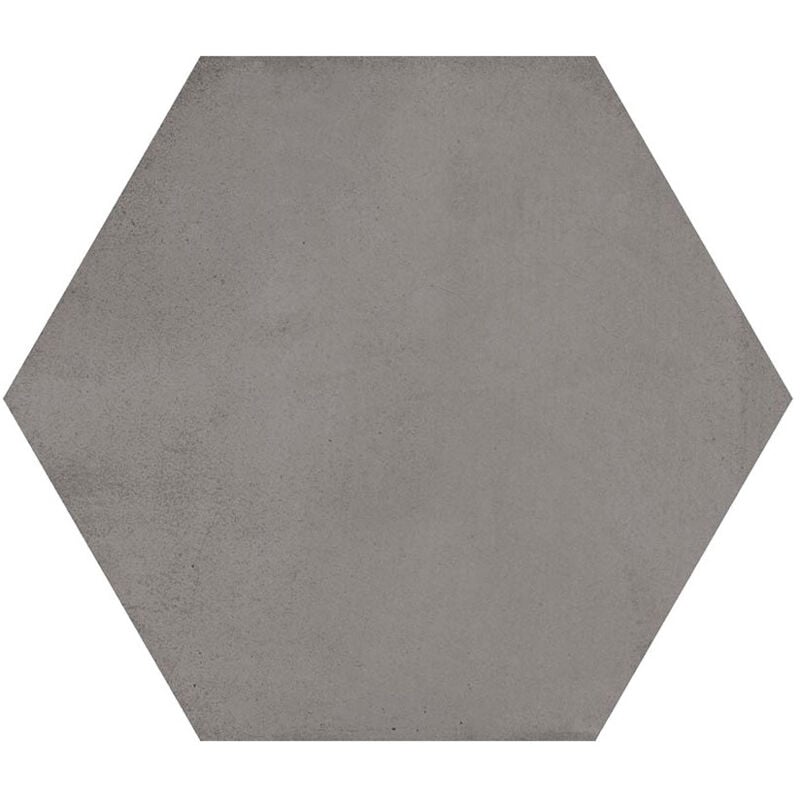 Carrelage grès cérame effet chaux hexagone laverton hexagono bampton et benenden Hexagone 26,6x23 cm Gris Foncé, Anthracite - Mat - boîte de 0.50 m2