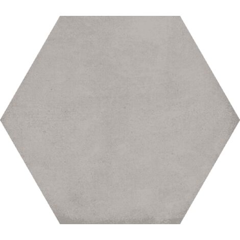 Carrelage hexagonal tomette décor 23x26.6cm BAMPTON Gris - 0.50m²