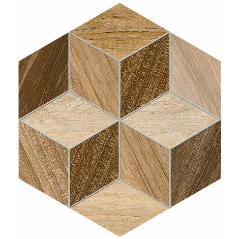 Carrelage hexagone SAALES HEXÁGONO FRERET MULTICOLOR 23x26,6- 0,5 m²