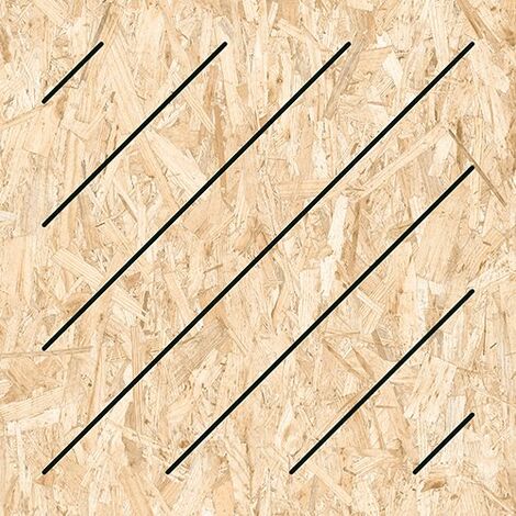 Carrelage imitation bois aggloméré MASAI-R Grafito 59.3X59.3 cm - 1.06 m²