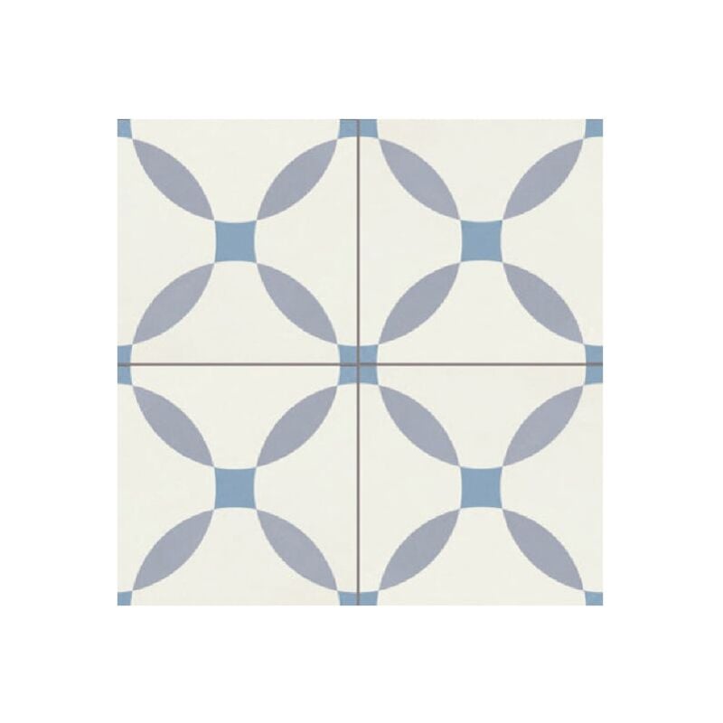 Carrelage imitation carreau ciment 45x45 cm TOSSA - 1,22 m²