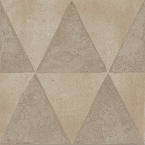 Carrelage Imitation Carreaux De Ciment 20x20 ART CRAFT Sabbia Triangoli (0,96m²) - Les Carreaux de Jean