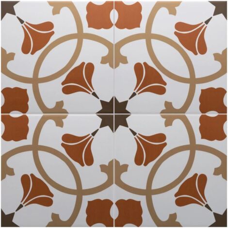 Carrelage Imitation Carreaux De Ciment 20x20 RIVOLI Austin (1m²) - Les Carreaux de Jean
