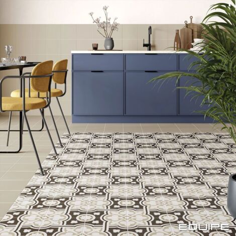 Carrelage Imitation Carreaux De Ciment 20x20 RIVOLI Beige (1m²)  - Les Carreaux de Jean