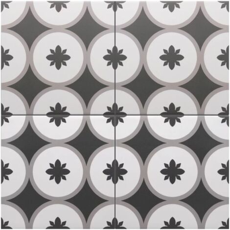 Carrelage Imitation Carreaux De Ciment 20x20 RIVOLI Copenaghen (1m²) - Les Carreaux de Jean