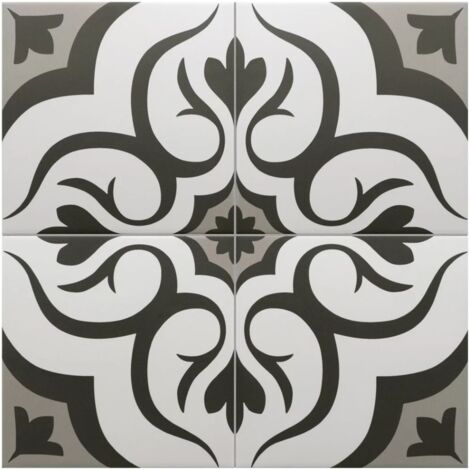 Carrelage Imitation Carreaux De Ciment 20x20 RIVOLI Loiba (1m²) - Les Carreaux de Jean