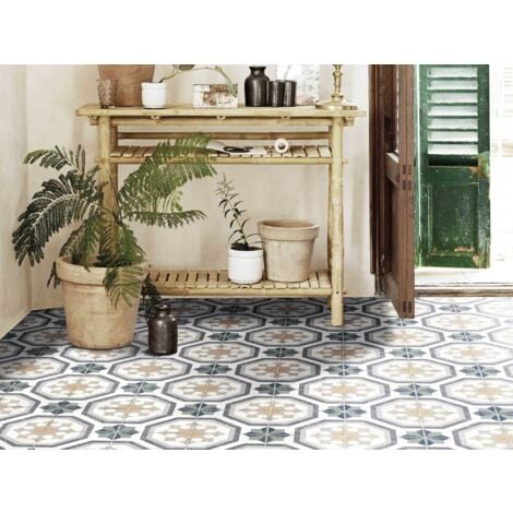 Carrelage Imitation Carreaux de Ciment GABANA 20x20cm (0,52m2) Melah - Les Carreaux de Jean