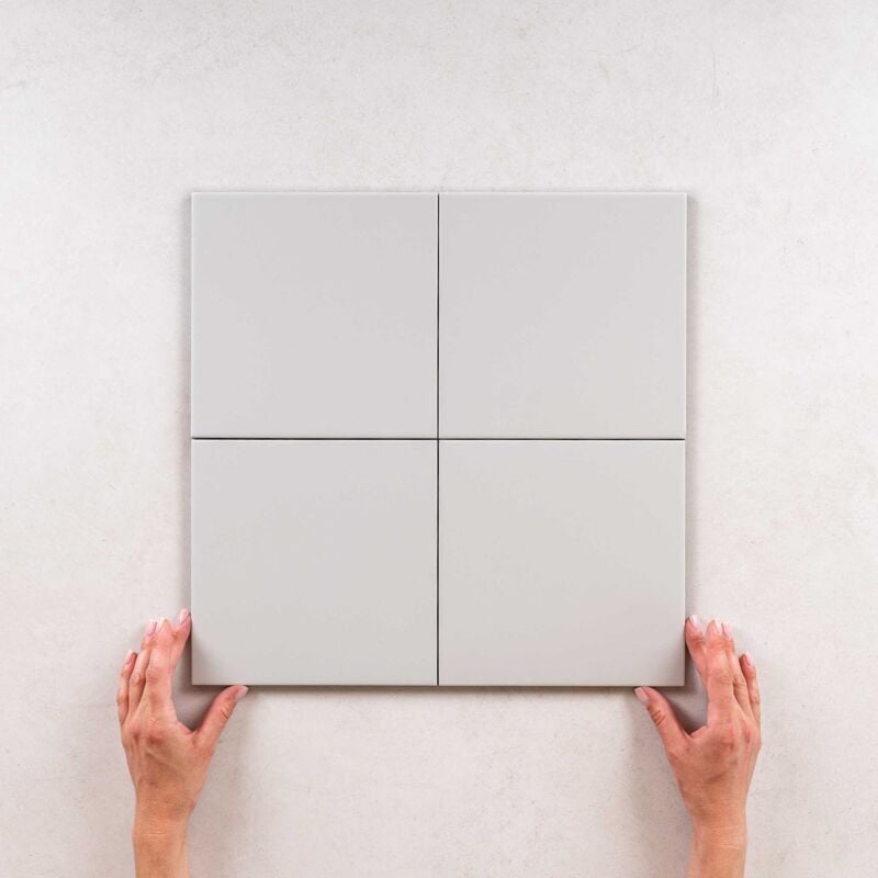 Carrelage Imitation Carreaux de Ciment kompas 20x20cm (0,52m2) Arlo White - Les Carreaux de Jean