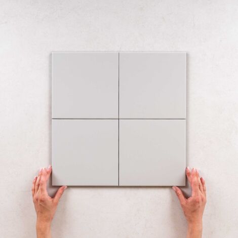 Carrelage Imitation Carreaux de Ciment KOMPAS 20x20cm (0,52m2) Arlo White - Les Carreaux de Jean