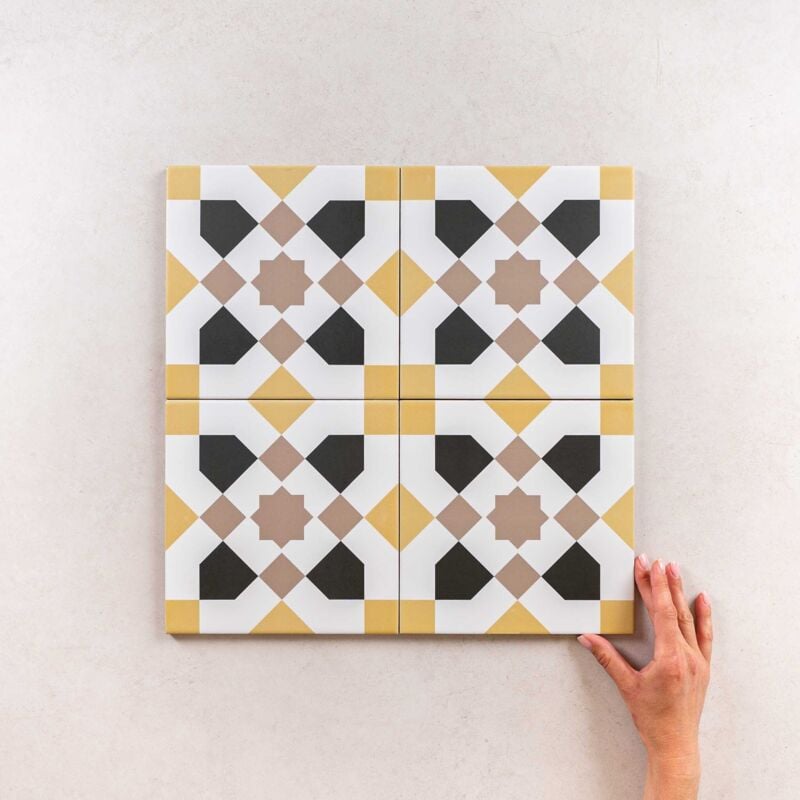 Carrelage Imitation Carreaux de Ciment METROPOLIS 20x20cm (0,52m2) Alton - Les Carreaux de Jean