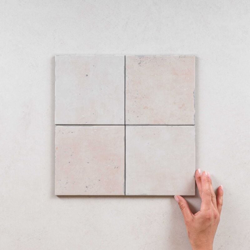 Carrelage Imitation Carreaux de Ciment Rose fiorentina 15x15cm (0,5m2) - Les Carreaux de Jean