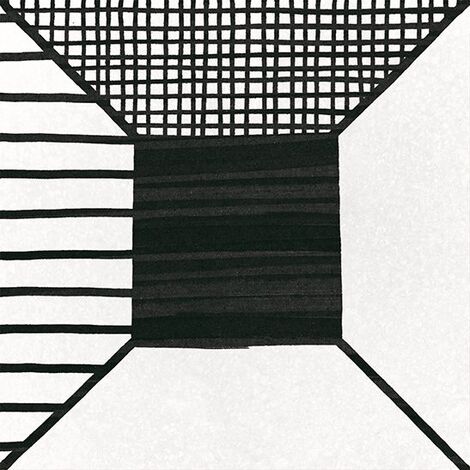 Carrelage imitation ciment 20x20 cm CAPRICE DECO BLOCK B&W 22122- 1m²