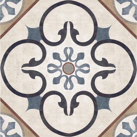 Carrelage imitation ciment 20x20 cm – Grès cérame émaillé – Résistant au gel – Surface mate – 1,16 m² pour intérieur et terrasse couverte