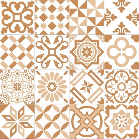 Carrelage imitation ciment beige et blanc mix 20x20 cm ANTIGUA BEIGE -R10- 1m²