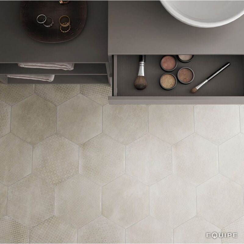 Grès cérame - urban - urban hexagon melange natural - 29,2X25,4