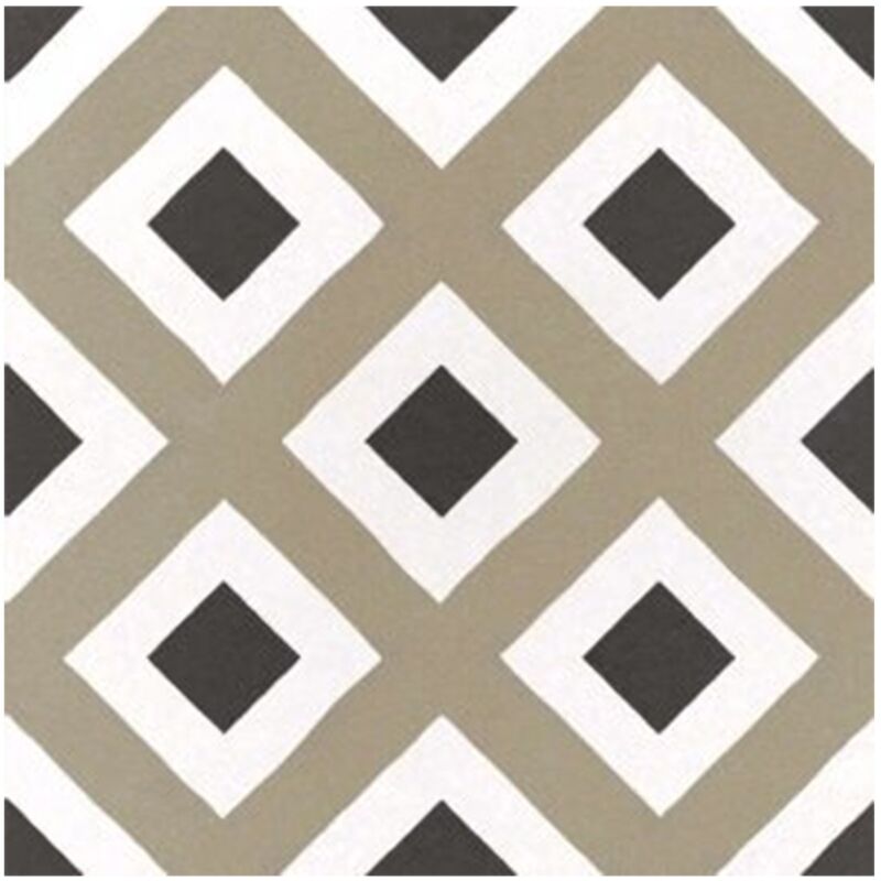 Carrelage imitation ciment géométrique damier 20x20 cm caprice city colours 22113 - 1m²