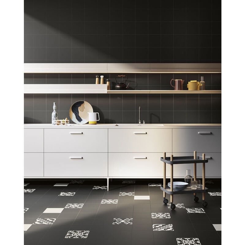 Grès cérame - PARIS - Nero Paris - 20x20 - Mat - (1,16 m²)