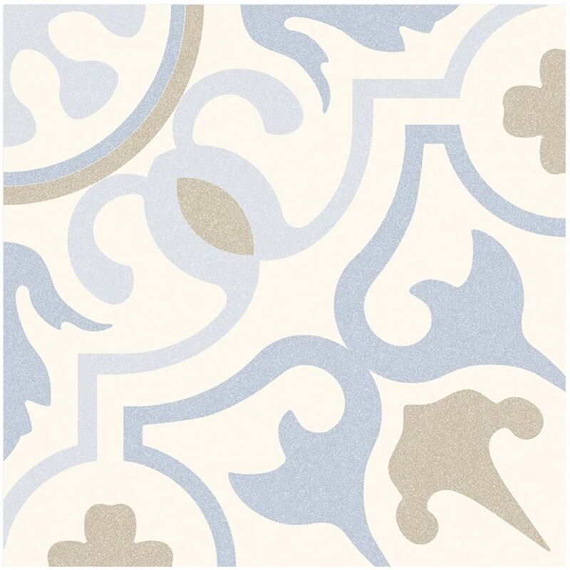 Carrelage imitation ciment pastel 20x20 cm jolejon antidérapant R10 - 1m²