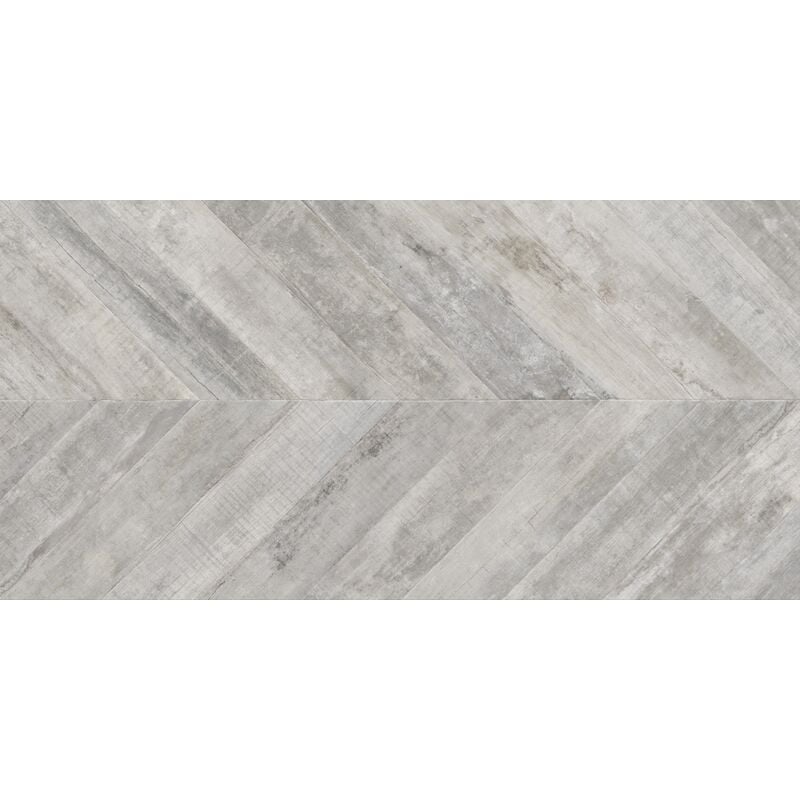 Carrelage Imitation parquet Antalya gris mate 50x100 cm