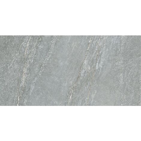 Carrelage imitation pierre Bestana gris  60x120 cm