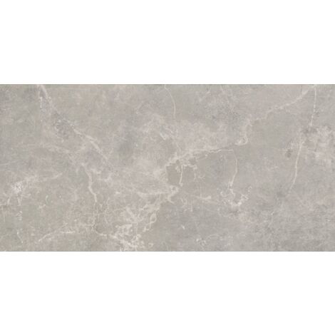 Carrelage imitation pierre Cannes Gris Poli 60x120 cm