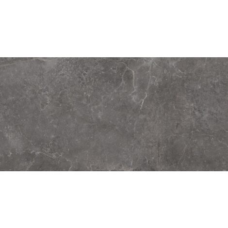 Carrelage imitation pierre Cannes Noir  60x120 cm