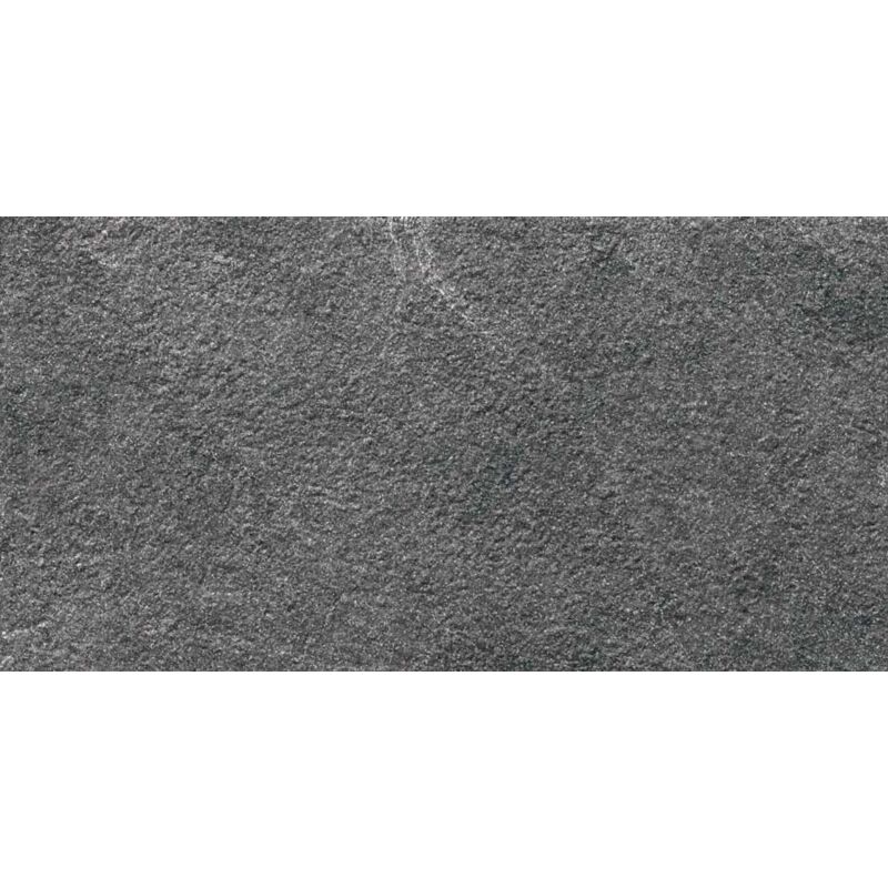 Tinker - Carrelage imitation pierre Exti noir antiderapant R-12 33x65 cm