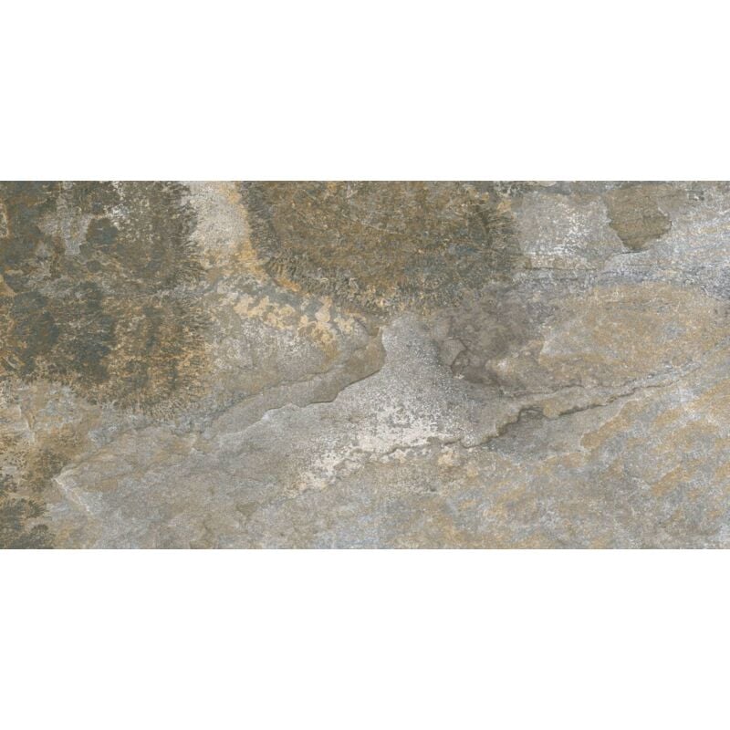 Carrelage imitation pierre marble gris vert 33x66 cm