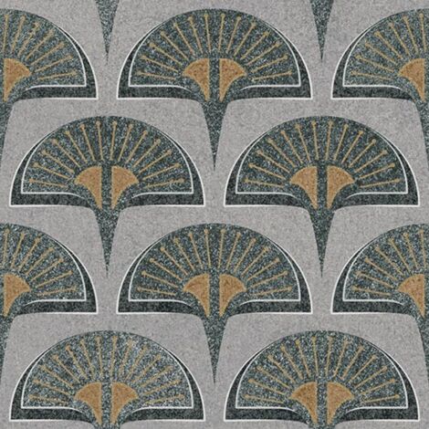 Carrelage imitation pierre Tirano vert doré  20x20 cm