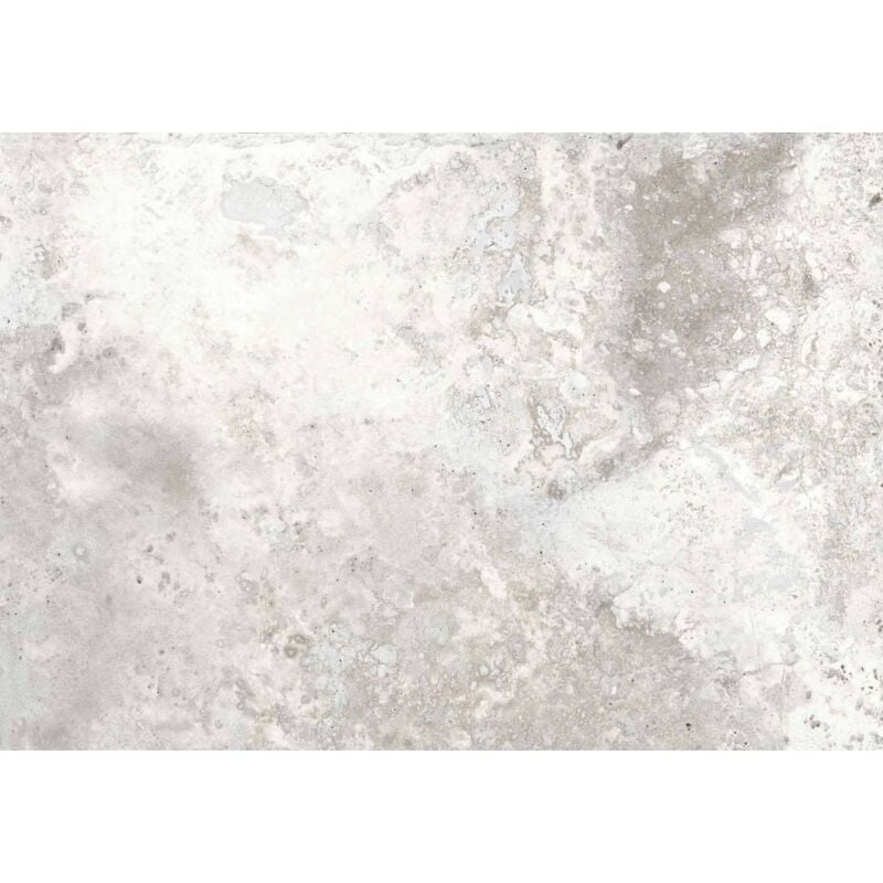 Tinker - Carrelage imitation travertin Antibes gris 44x66 cm