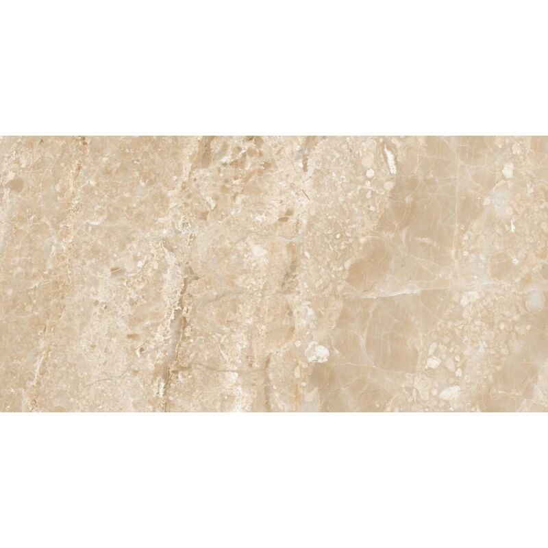 Tinker - Carrelage imitation travertin Caster beige 33x66 cm