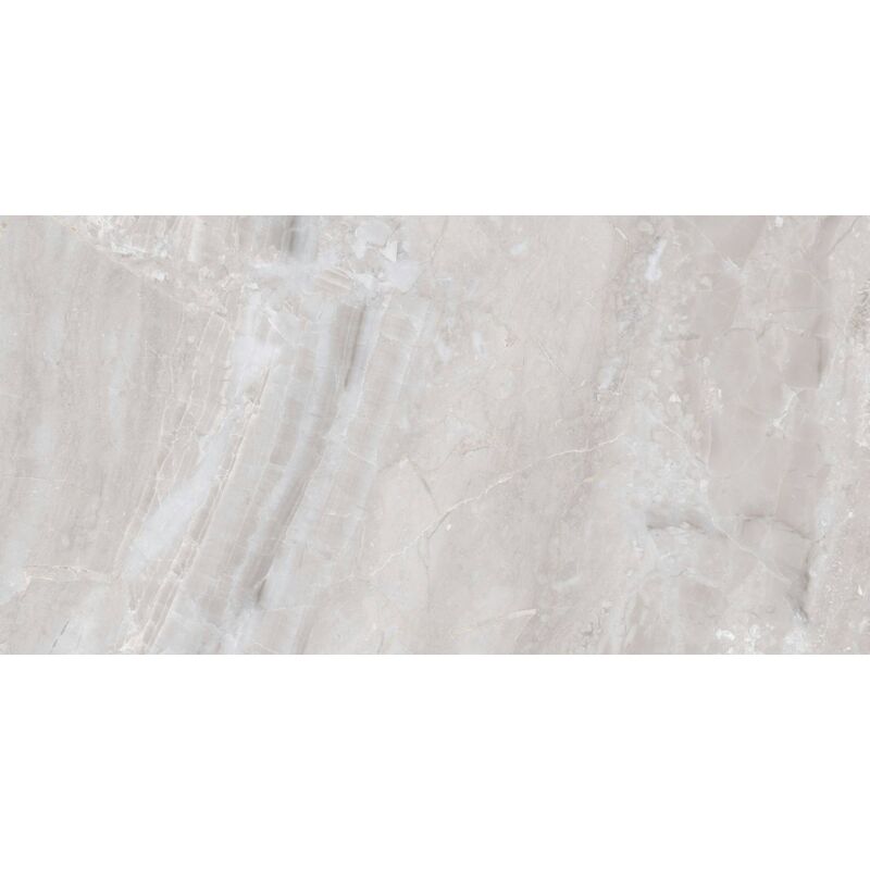 Tinker - Carrelage imitation travertin Caster gris 33x66 cm