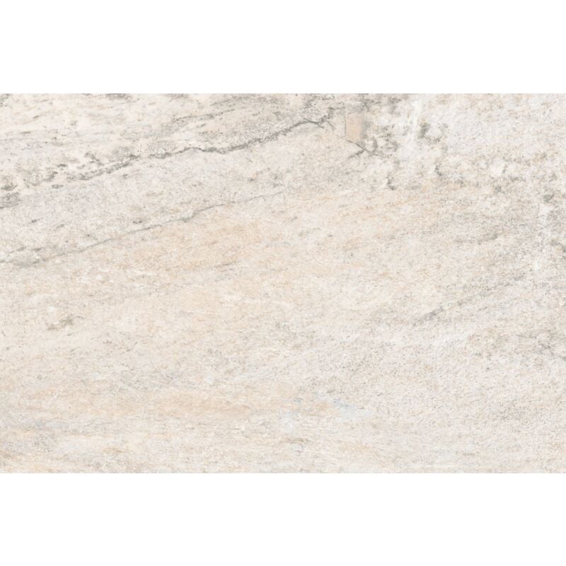 Tinker - Carrelage imitation travertin Ferrat blanc 44x66 cm