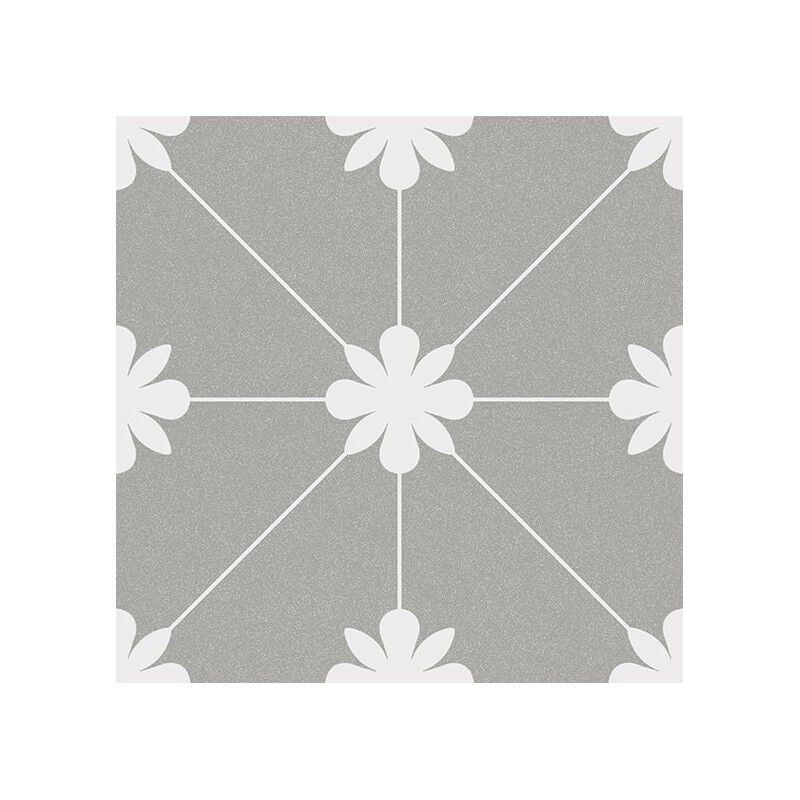 Carrelage intérieur / extérieur effet ciment 20x20 cm bali Tuban gris (vendu par boite de 1m2)