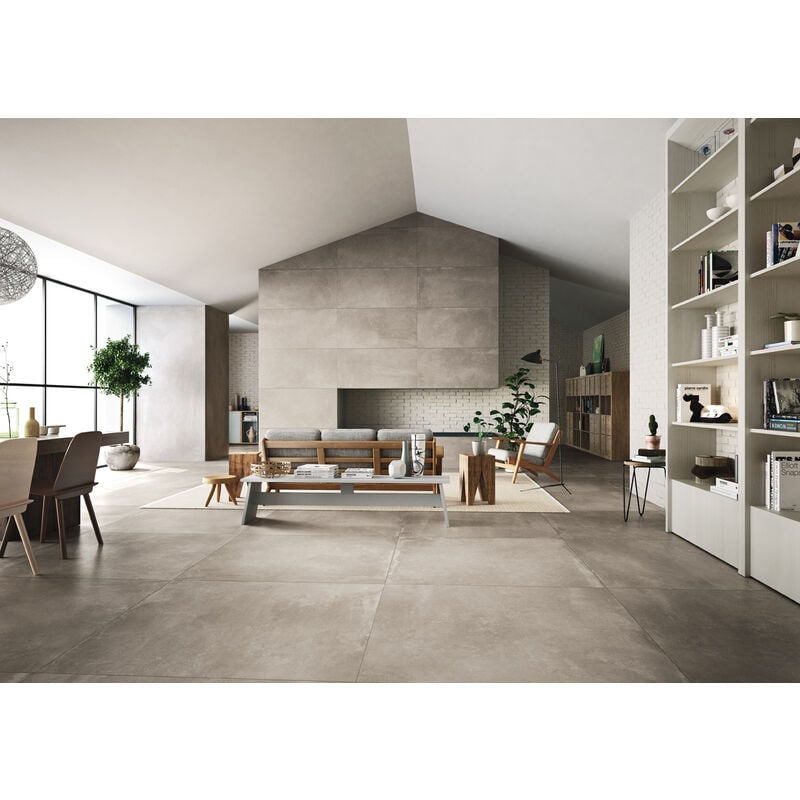 Carrelage intérieur Effet Béton azuma 120x120 ag (1,44m2) rectifié - Les Carreaux de Jean