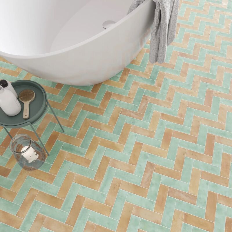 Carrelage Effet bejmat wow 5x15 (0,469m2) Lake- Les Carreaux de Jean