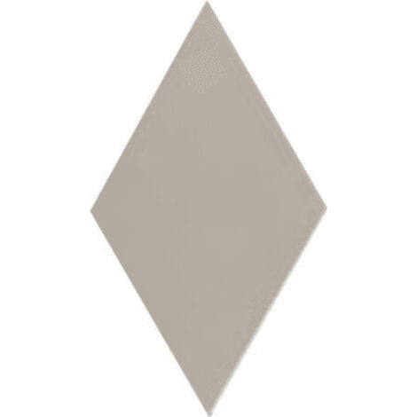 Carrelage losange diamant 14x24cm gris clair lisse ref. 22691 RHOMBUS MAT - 1m²