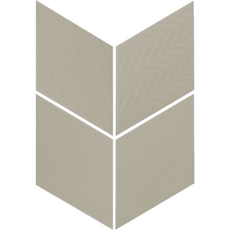 Carrelage losange diamant 14x24cm vert relief ref. 21311 RHOMBUS MAT - 1m²