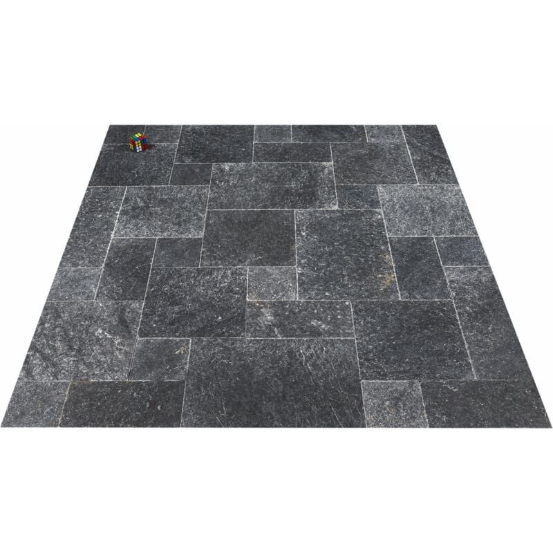 Carrelage Marbre Bluestone - Bleu - Opus 4x1,2cm - Vieilli - (0,74 m²)