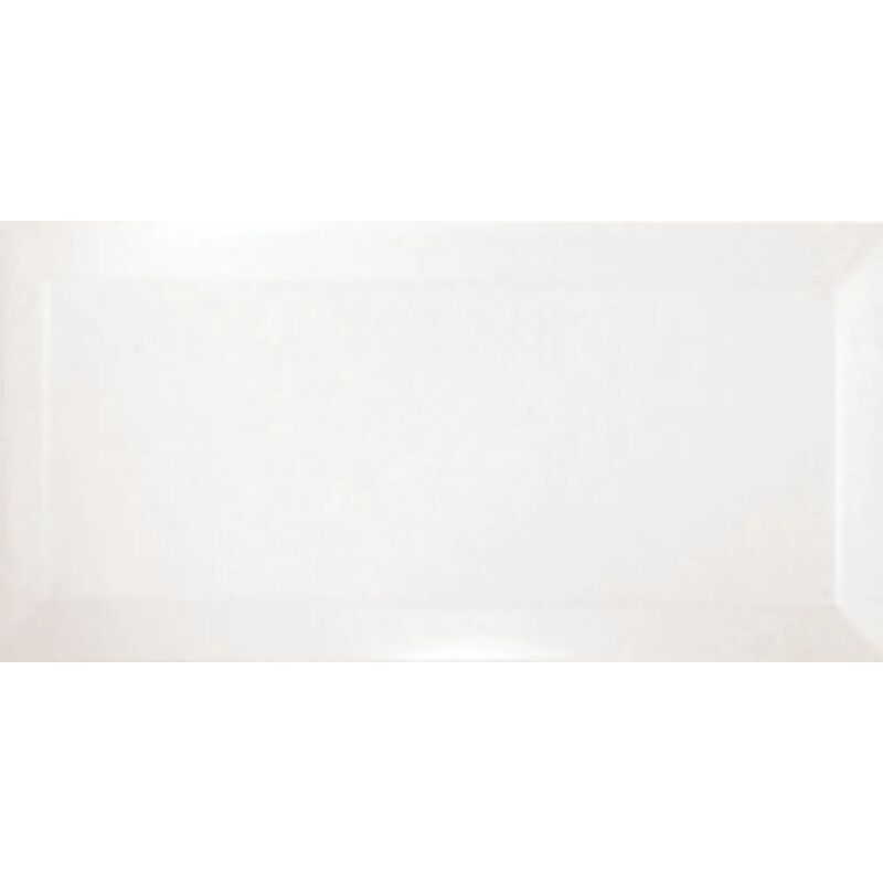 Ribesalbes - Carrelage carreaux métro Piraci blanc Brillant 10x20 cm