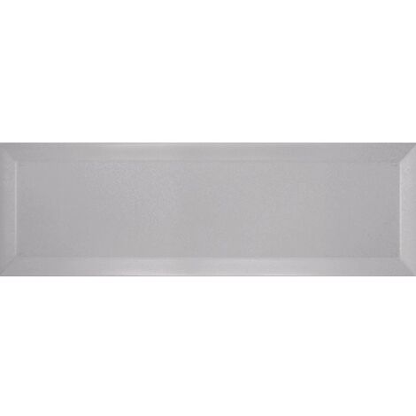 Carrelage métro biseauté gris 10x30 cm Perla Mat - 1.02m²