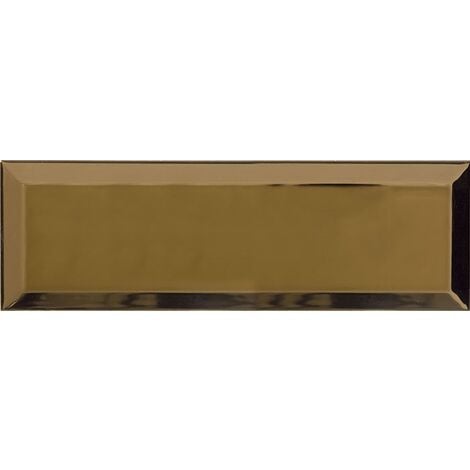 Carrelage Métro doré Or 10x30 cm - unité