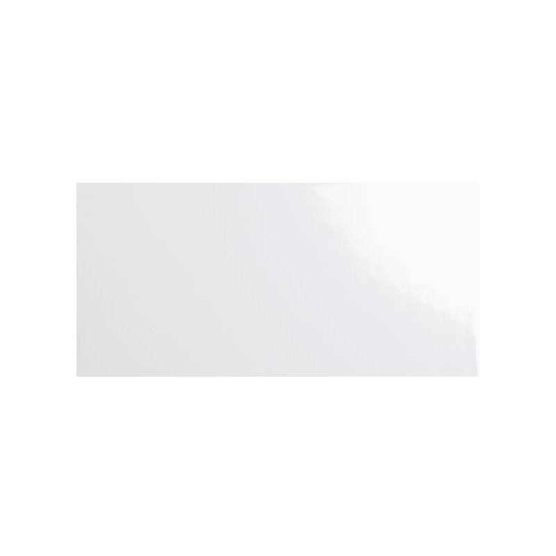 Ribesalbes - Carrelage métro plat 10x20 cm blanc brillant flat blanco brillo - 1m²