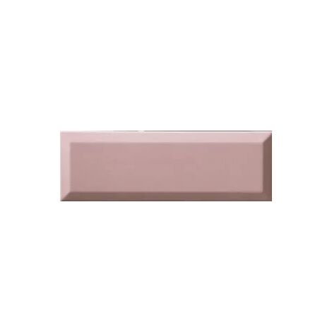 Carrelage métro rose brillant 10x30 cm – Faïences murales pour murs d'accent – Finition brillante pour décoration moderne – Ribesalbes