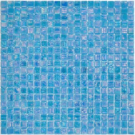 Carrelage mosaique de verre pour salle de bain Imperial Bleu