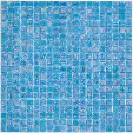 Carrelage mosaique de verre pour salle de bain pdv-rai-azu