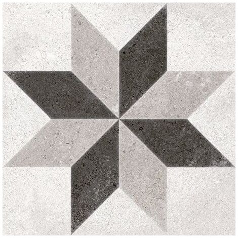 Carrelage motif ancien 20x20 cm Taito Blanco - 1m²